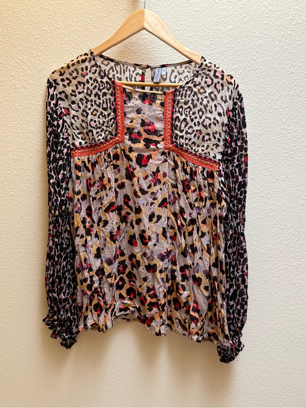 Blank London Mixed Animal Print Long-Sleeve Blouse - Multi